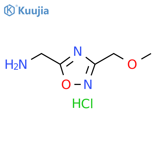 {3-(Methoxymethyl)-1,2,4-oxadiazol-5-ylmethyl}amine Hydrochloride structure