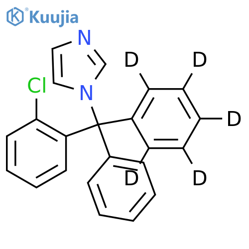 Clotrimazole-d5 structure