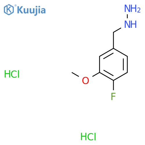 (3-Methoxy-4-fluorobenzyl)hydrazine dihydrochloride structure