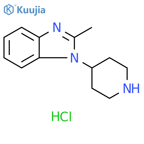 2-methyl-1-(piperidin-4-yl)-1H-1,3-benzodiazole dihydrochloride structure