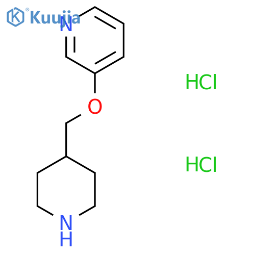 3-(4-Piperidinylmethoxy)pyridine dihydrochloride structure