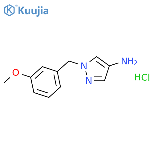 1-(3-Methoxy-benzyl)-1 H -pyrazol-4-ylamine; hydrochloride structure
