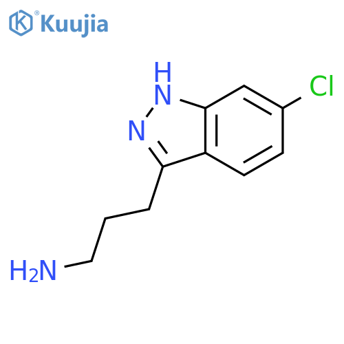 3-(6-Chloro-1H-indazol-3-yl)propan-1-amine structure