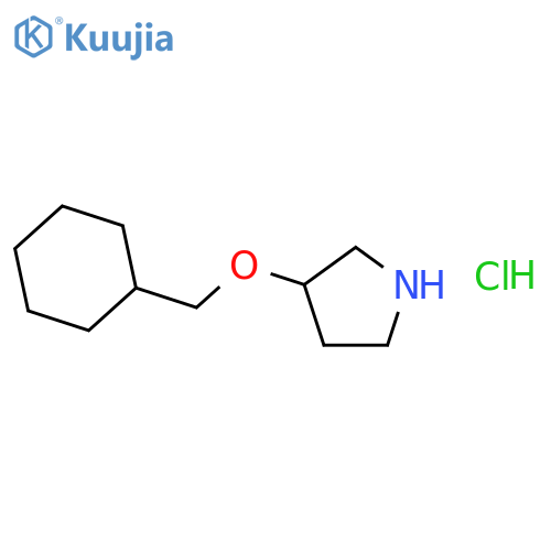 3-(Cyclohexylmethoxy)pyrrolidine hydrochloride structure