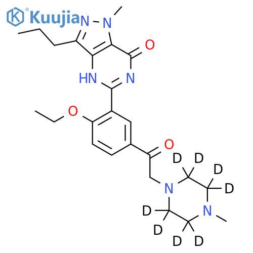 Nor Acetildenafil-d8 structure