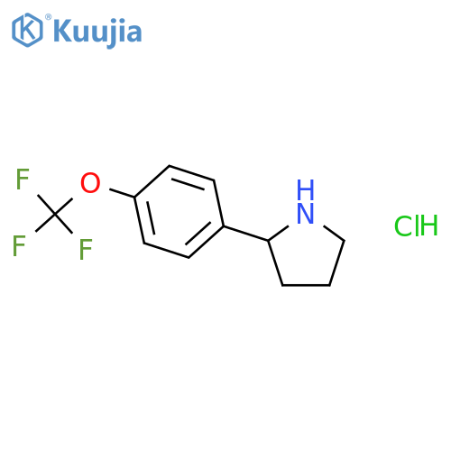 2-(4-(Trifluoromethoxy)phenyl)pyrrolidine hydrochloride structure