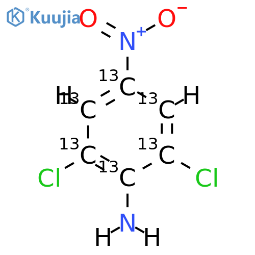 2,\u200b6-\u200bDichloro-\u200b4-\u200bnitroaniline-13C6 (Dichloran-13C6) structure