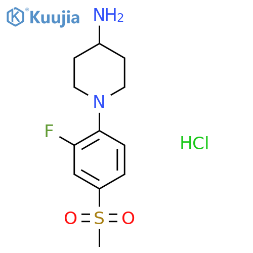N-2-Fluoro-4-(methylsulfonyl)phenyl-piperidin-4-amine Hydrochloride structure