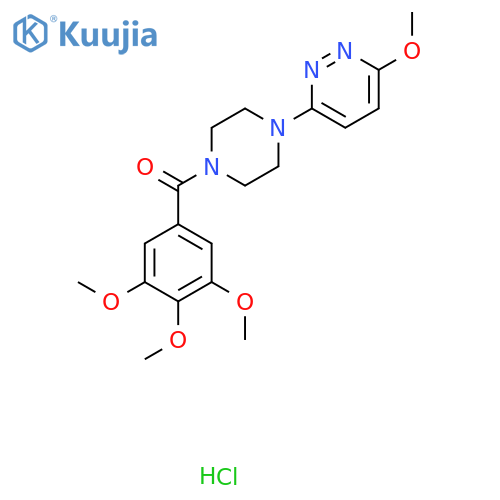 3-methoxy-6-4-(3,4,5-trimethoxybenzoyl)piperazin-1-ylpyridazine hydrochloride structure