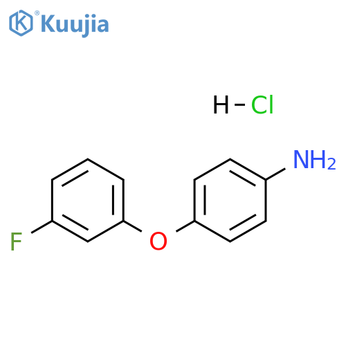 4-(3-Fluorophenoxy)aniline hydrochloride structure
