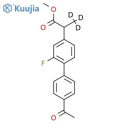 2-(4’-Acetyl-2-fluoro-biphenyl-4-yl)propionic Acid-d3 Methyl Ester structure