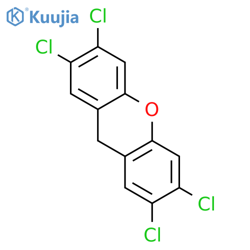 2,3,6,7-tetrachloro-9H-xanthene structure