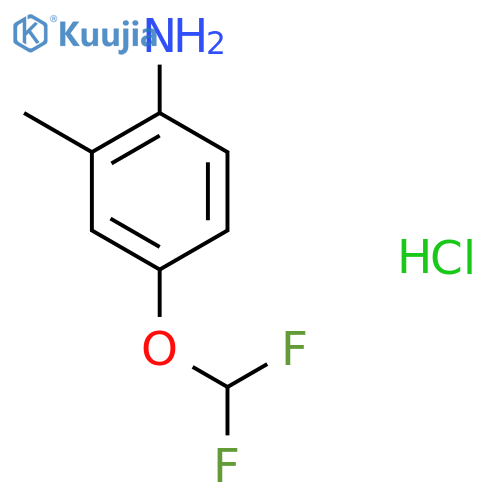 4-(Difluoromethoxy)-2-methylaniline Hydrochloride structure