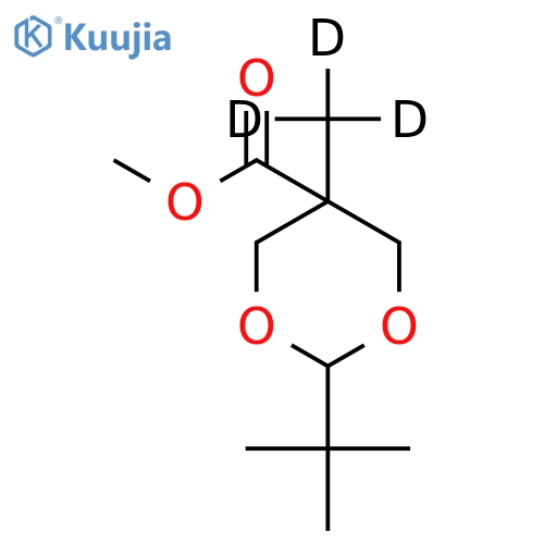 2-tert-Butyl-5-methyl-1,3-dioxane-5-carboxylic Acid Methyl Ester-d3 structure