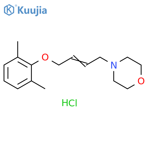 4-4-(2,6-dimethylphenoxy)but-2-en-1-ylmorpholine hydrochloride structure