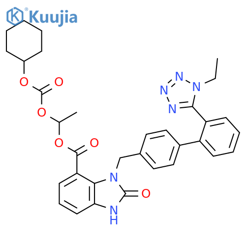 2-Desethoxy-2-hydroxy-1H-1-Ethyl Candesartan Cilexetil structure