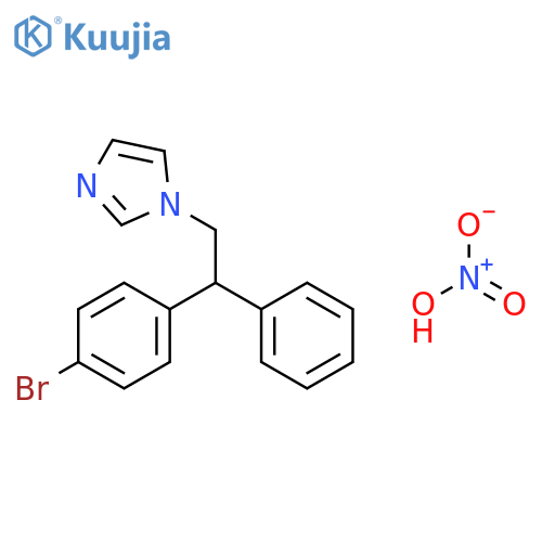 1H-Imidazole, 1-[2-(4-bromophenyl)-2-phenylethyl]-, mononitrate structure