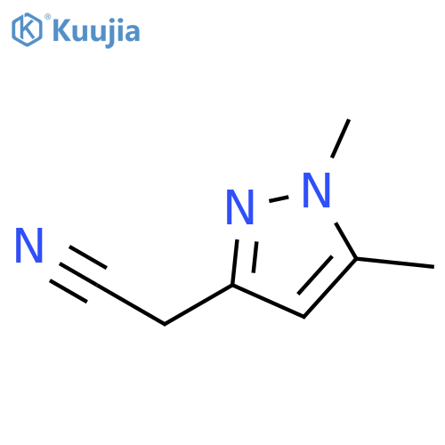 2-(1,5-dimethyl-1H-pyrazol-3-yl)acetonitrile structure