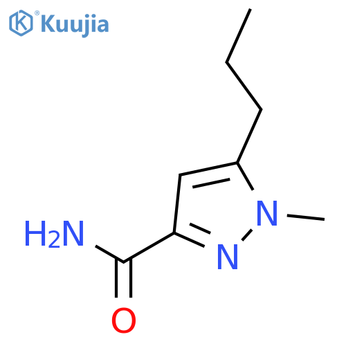 1-Methyl-5-propyl-1H-pyrazole-3-carboxamide structure
