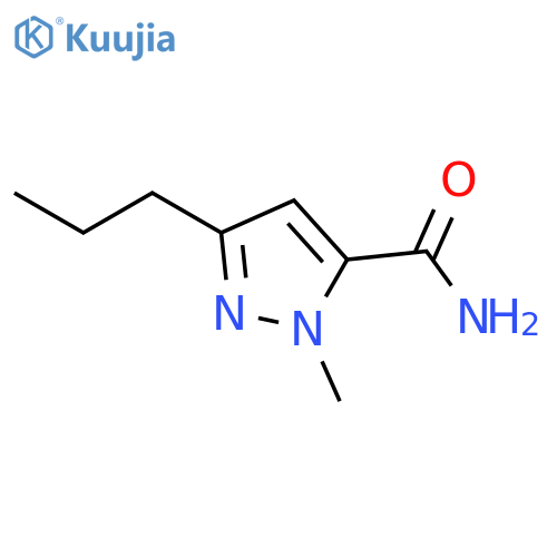 1-methyl-3-propyl-1H-Pyrazole-5-carboxamide structure