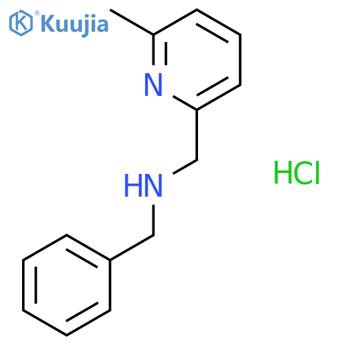 N-Benzyl-1-(6-methyl-2-pyridinyl)methanamine Hydrochloride structure