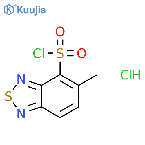 5-Methyl-benzo1,2,5thiadiazole-4-sulfonylchloride hydrochloride structure