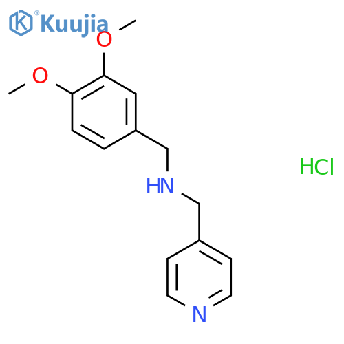 (3,4-Dimethoxy-benzyl)-pyridin-4-ylmethyl-amineHydrochloride structure
