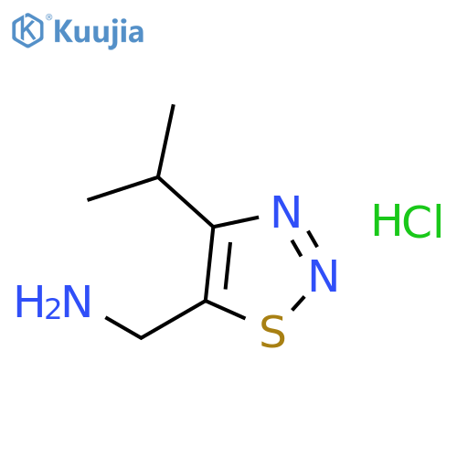 (4-Isopropyl-1,2,3-thiadiazol-5-yl)methylamine Hydrochloride structure