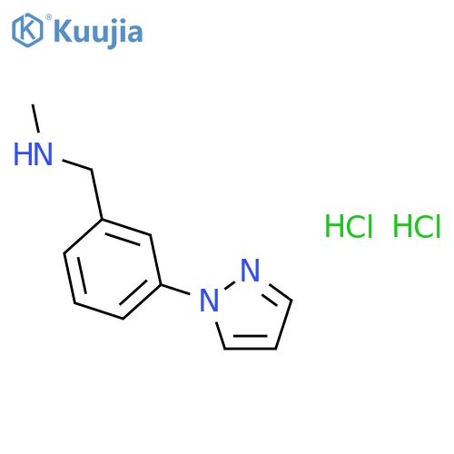N-Methyl-1-3-(1H-pyrazol-1-yl)phenylmethanamine Dihydrochloride structure