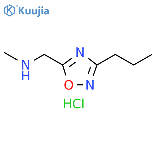 N-methyl-1-(3-propyl-1,2,4-oxadiazol-5-yl)methanamine hydrochloride structure