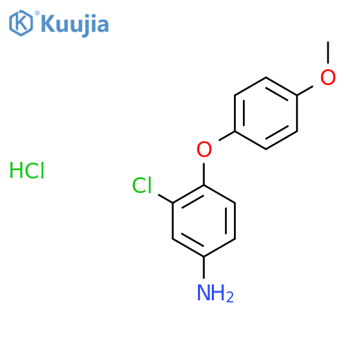3-Chloro-4-(4-methoxyphenoxy)phenylamine hydrochloride structure
