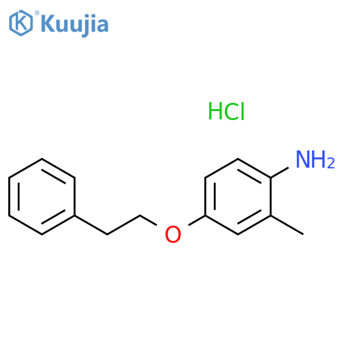 2-Methyl-4-(phenethyloxy)aniline hydrochloride structure