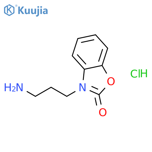 3-(3-aminopropyl)benzo[d]oxazol-2(3H)-one hydrochloride structure