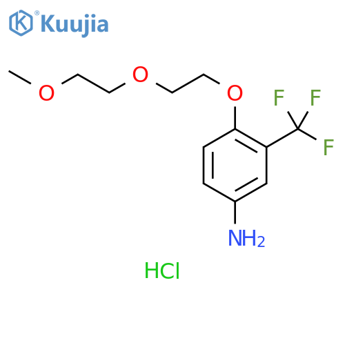 4-2-(2-Methoxyethoxy)ethoxy-3-(trifluoromethyl)-phenylamine Hydrochloride structure