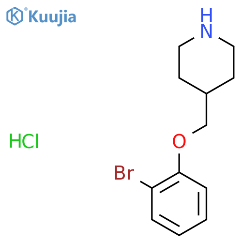 4-(2-Bromophenoxy)methylpiperidine Hydrochloride structure