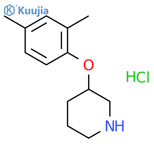 3-(2,4-Dimethylphenoxy)piperidine hydrochloride structure