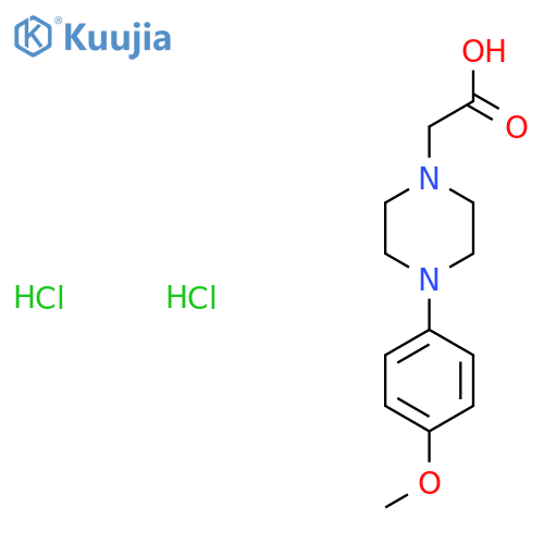 4-(4-Methoxy-phenyl)-piperazin-1-yl-acetic Acid Dihydrochloride structure