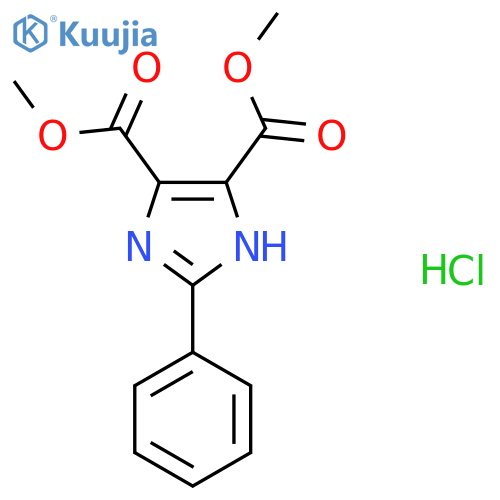 Dimethyl 2-phenyl-1H-imidazole-4,5-dicarboxylate hydrochloride structure