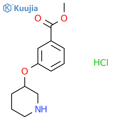 Methyl 3-(3-piperidinyloxy)benzoate hydrochloride structure