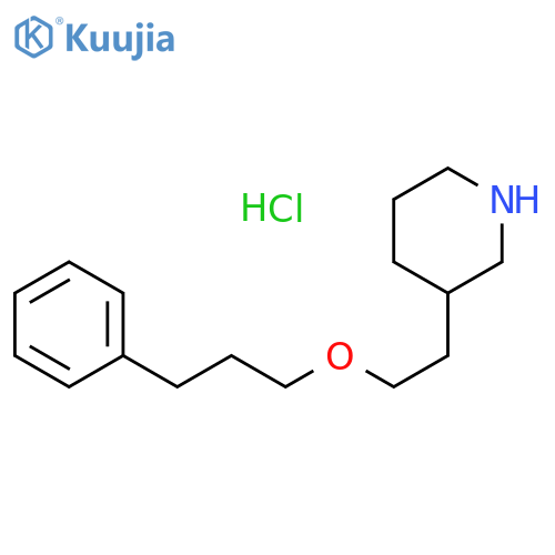 3-2-(3-Phenylpropoxy)ethylpiperidine Hydrochloride structure