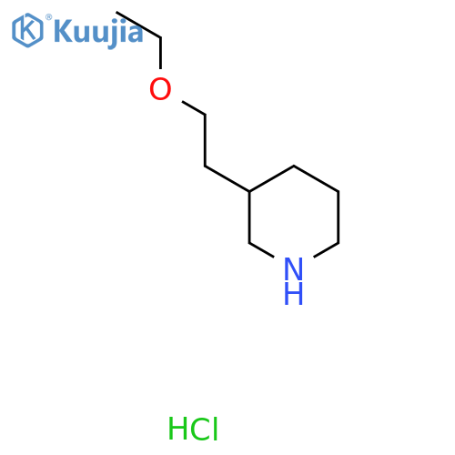 3-(2-Ethoxyethyl)piperidine hydrochloride structure