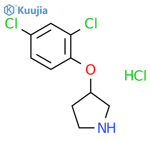 3-(2,4-Dichlorophenoxy)pyrrolidine hydrochloride structure