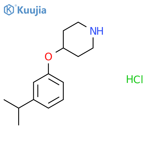 4-(3-Isopropylphenoxy)piperidine hydrochloride structure