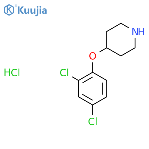 4-(2,4-Dichlorophenoxy)piperidine hydrochloride structure