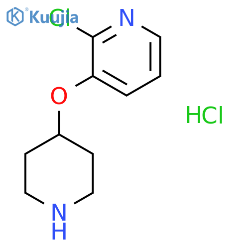 2-Chloro-3-pyridinyl 4-piperidinyl ether hydrochloride structure