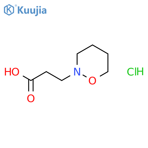 3-(1,2-oxazinan-2-yl)propanoic Acid Hydrochloride structure