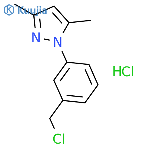 1-3-(Chloromethyl)phenyl-3,5-dimethyl-1H-pyrazole Hydrochloride structure