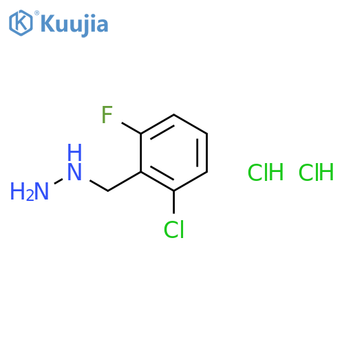 (2-Chloro-6-fluorobenzyl)hydrazine dihydrochloride structure