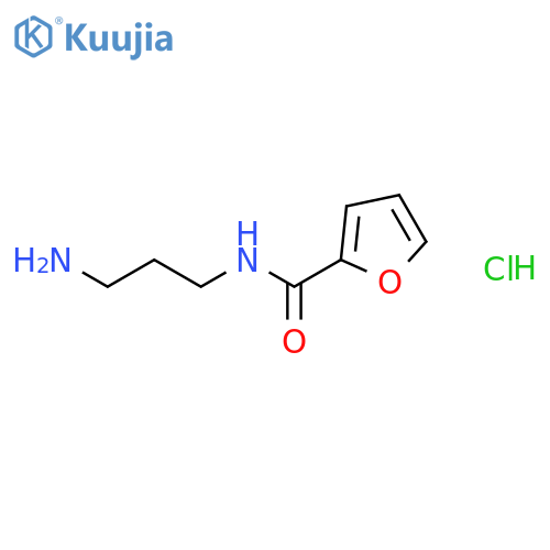 Furan-2-carboxylic acid (3-amino-propyl)-amide hydrochloride structure