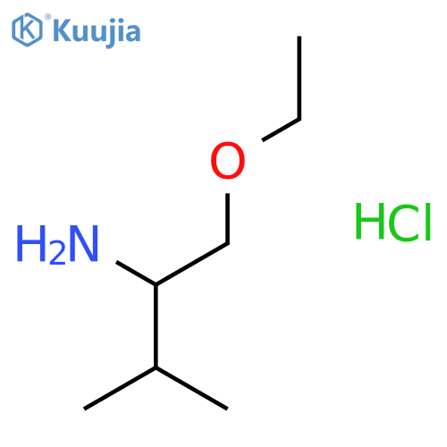 1-ethoxy-3-methylbutan-2-amine hydrochloride structure